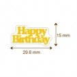 Декор Gold 9 «Happy Birthday»